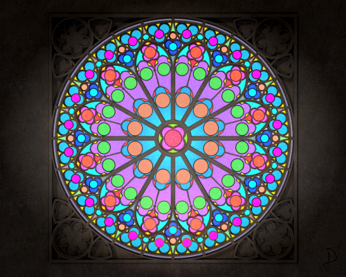 Rose Window (TC-KS) R1 Radial Brighten DBC_1200
